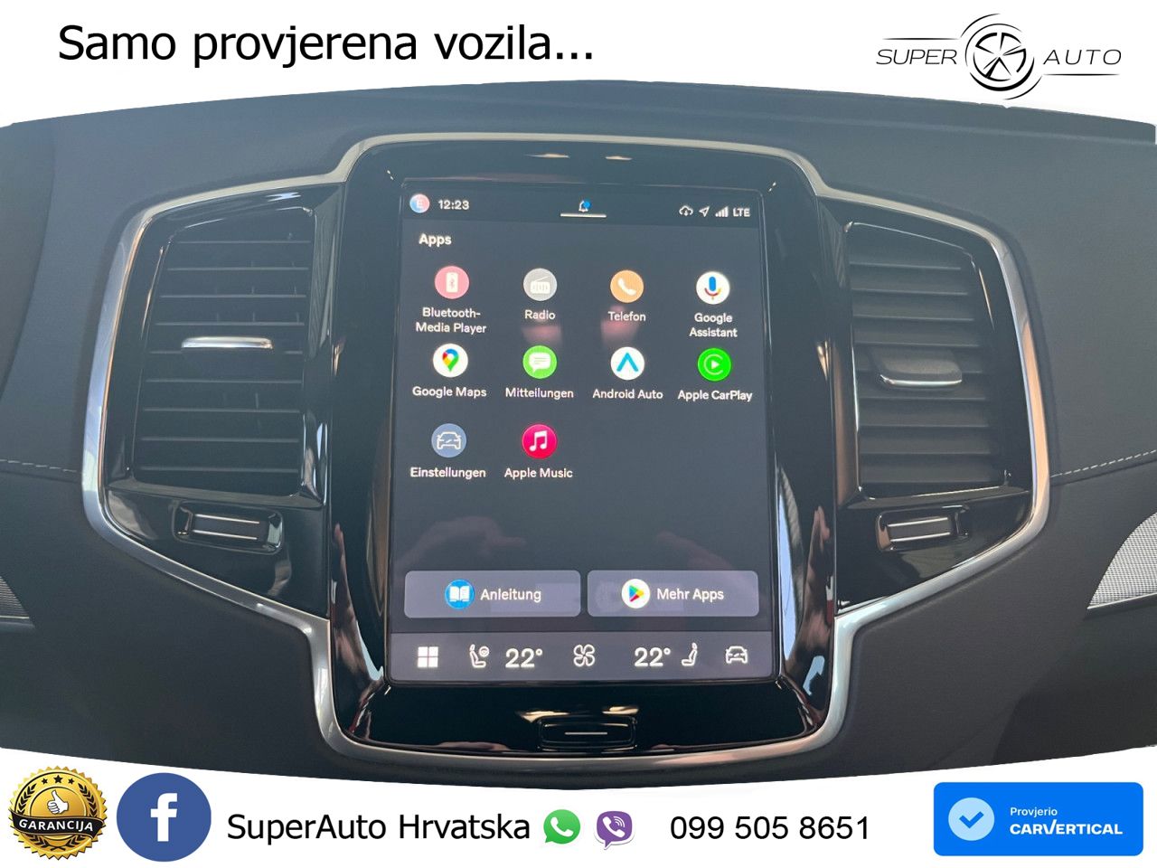 Volvo XC90 2.0 B5 Diesel AWD Automatic ZRAČNI+ACC+GR SJED+KAM+PANO