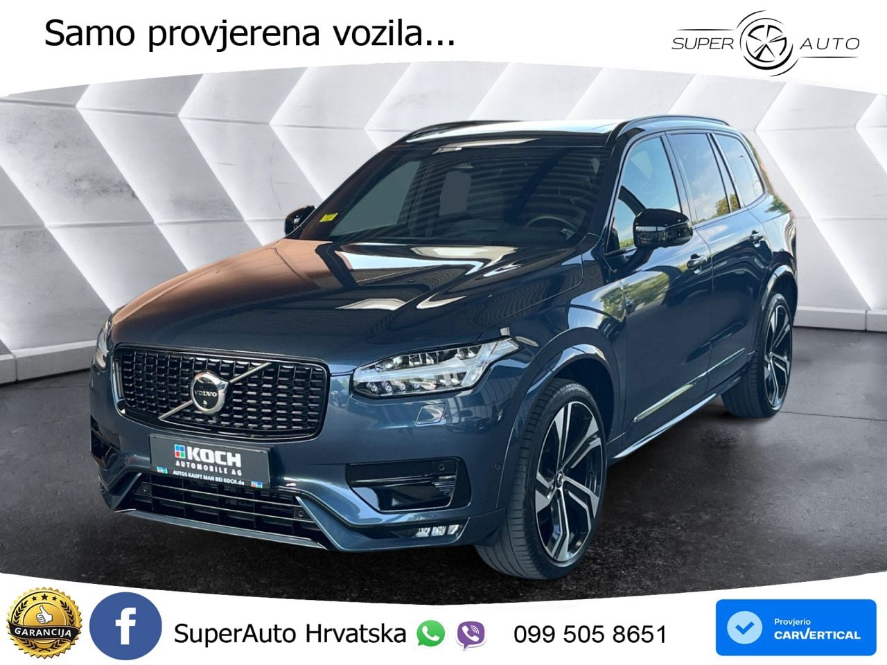Volvo XC90 2.0 B5 Diesel AWD Automatic ZRAČNI+ACC+GR SJED+KAM+PANO