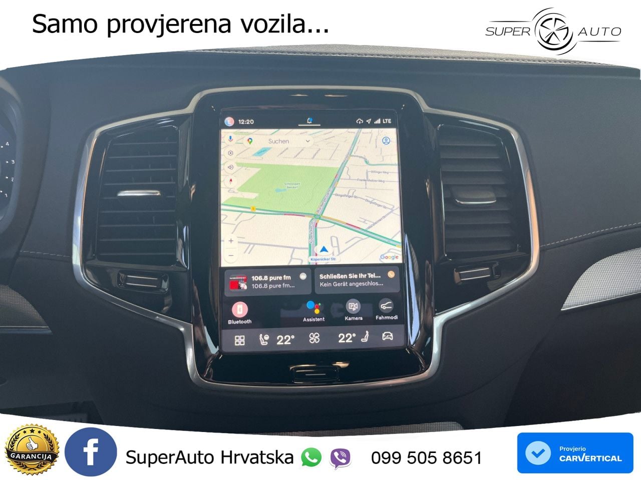 Volvo XC90 2.0 B5 Diesel AWD Automatic ZRAČNI+ACC+GR SJED+KAM+PANO