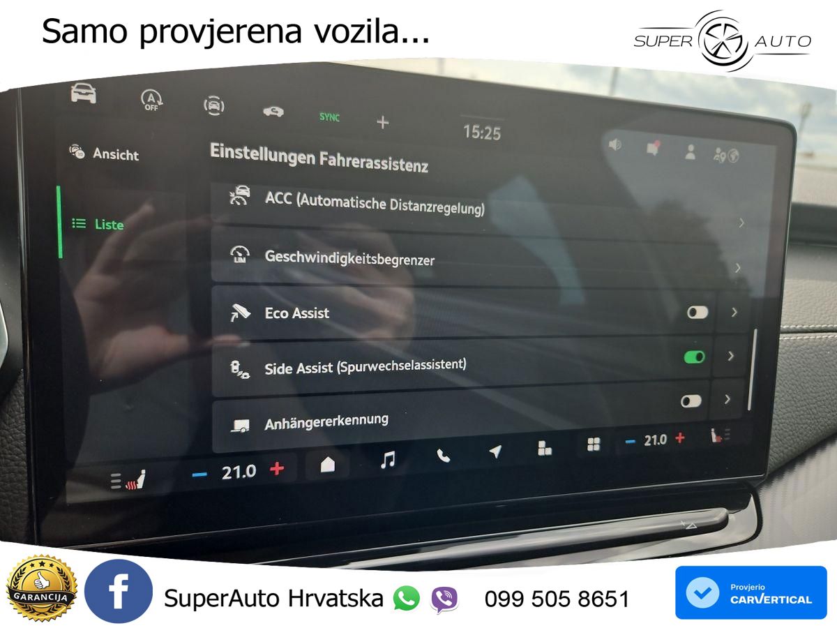 Škoda Octavia Combi 1.5 TSI (150 KS) DSG SportLine MATRIX+GR SJED+KAM