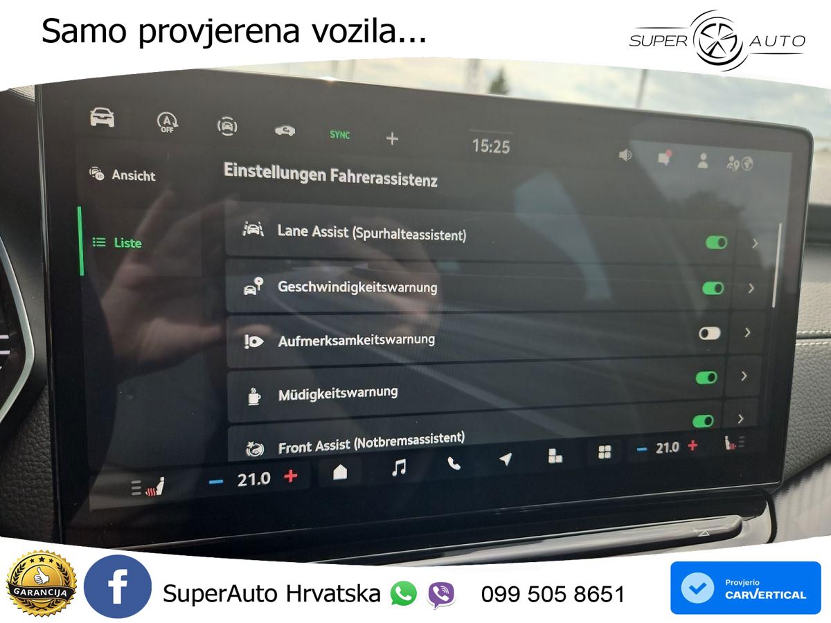 Škoda Octavia Combi 1.5 TSI (150 KS) DSG SportLine MATRIX+GR SJED+KAM