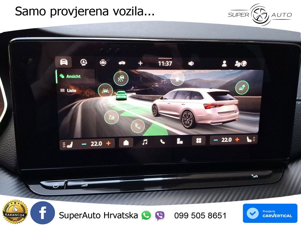 Škoda Octavia Combi 1.5 TSI (150 KS) DSG SportLine MATRIX+GR SJED+KAM