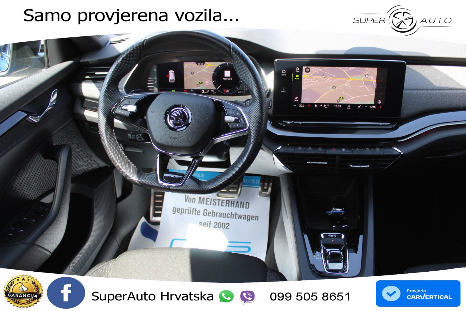Škoda Octavia Combi 2.0 TSI (190 KS) 4x4 DSG SportLine LED+GR SJED+ACC