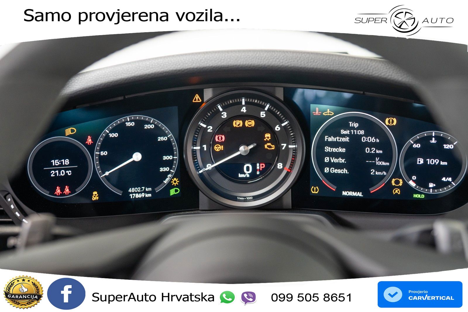 Porsche 911 Carrera 3.0 (385 KS) PDK ZRAČNI+ACC+GR SJED+KAM