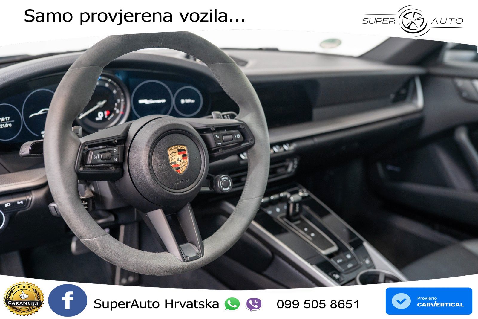 Porsche 911 Carrera 3.0 (385 KS) PDK ZRAČNI+ACC+GR SJED+KAM