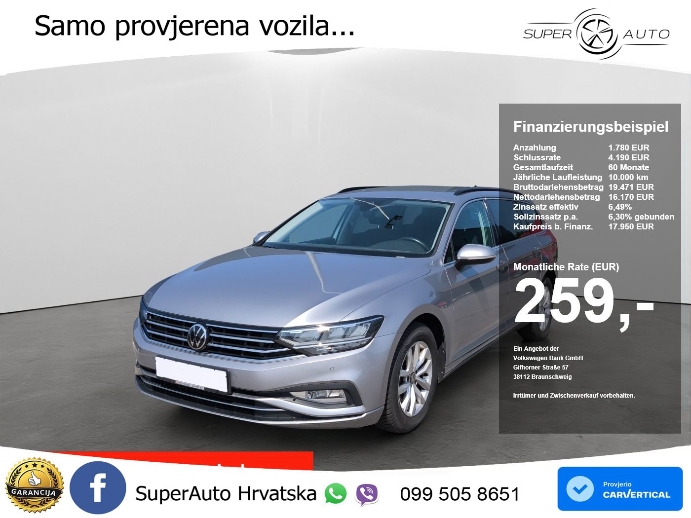 Volkswagen Passat Variant 1.5 TSI (150 KS) DSG ACT Business LED+ACC