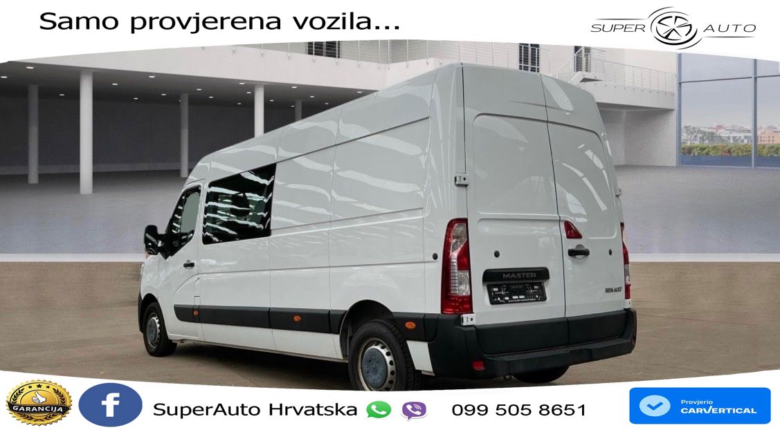 Renault Master III L3H2 DOKA MIXTO KLIMA 7-SITZER 1HAND 150 KS