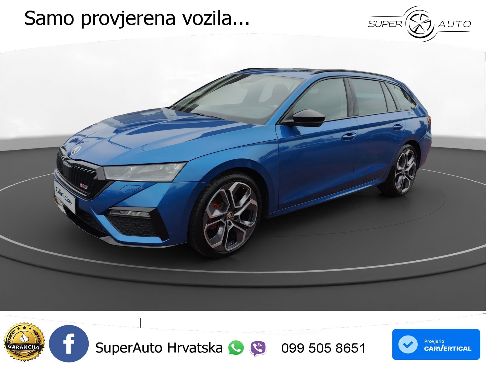 Škoda Octavia Combi RS 2.0 TDI (200 KS) DSG LED+GR SJED+ACC
