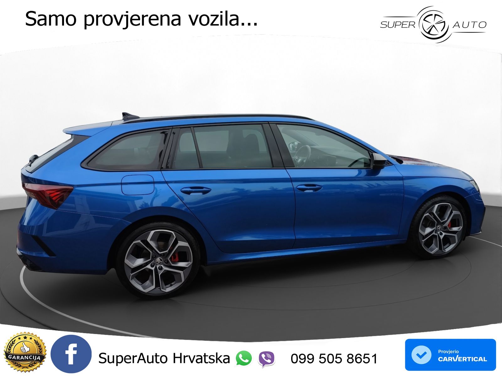 Škoda Octavia Combi RS 2.0 TDI (200 KS) DSG LED+GR SJED+ACC