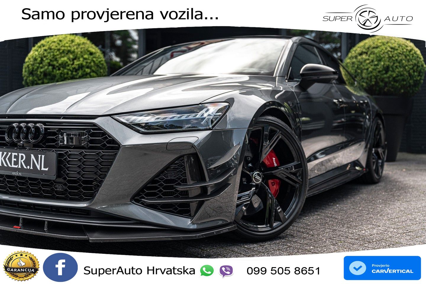 Audi RS7 4.0 TFSI V8 (600 KS) quattro tiptronic LED+GR SJED+ACC