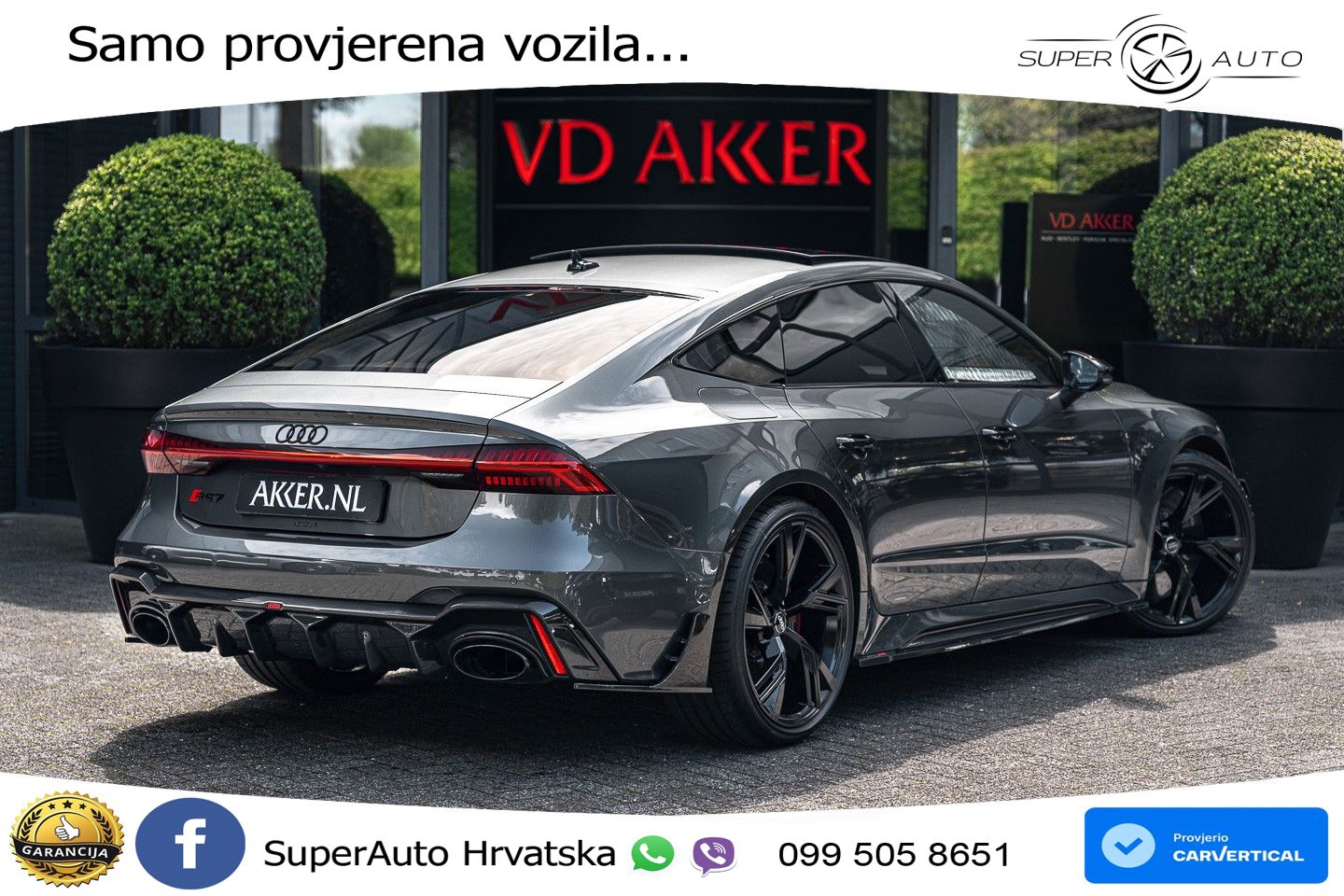 Audi RS7 4.0 TFSI V8 (600 KS) quattro tiptronic LED+GR SJED+ACC