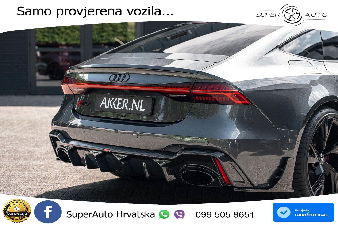 Audi RS7 4.0 TFSI V8 (600 KS) quattro tiptronic LED+GR SJED+ACC