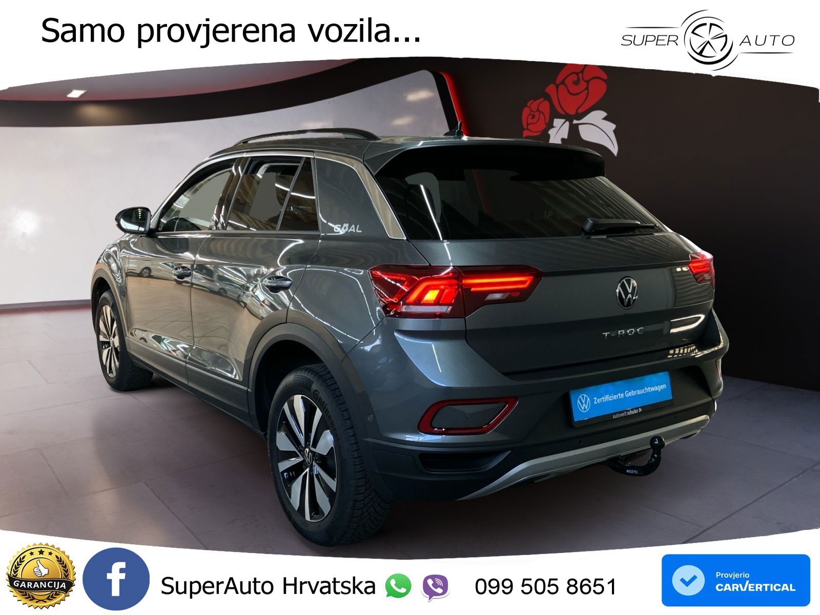 Volkswagen T-Roc 1.5 TSI (150 KS) DSG LED+GR SJED+ACC