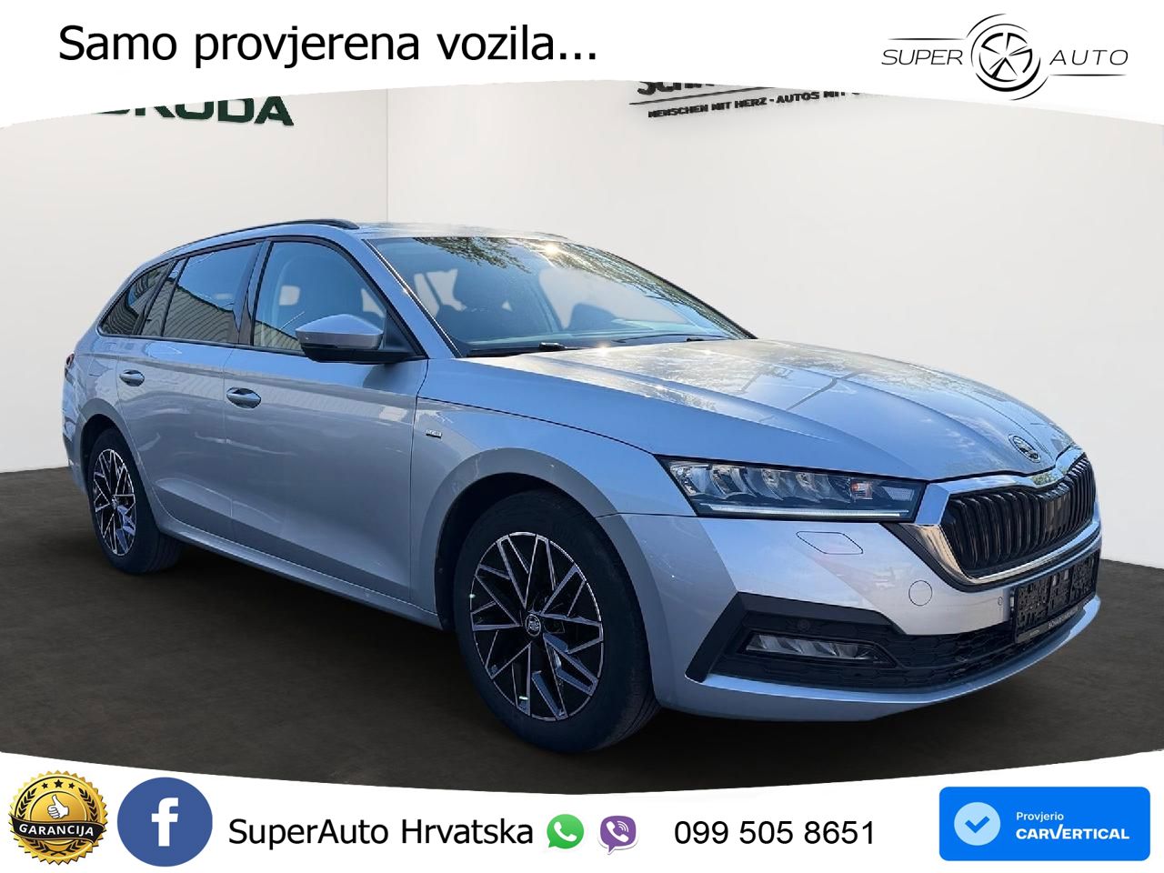 Škoda Octavia Combi 2.0 TDI (150 KS) 4x4 DSG LED+GR SJED+ACC