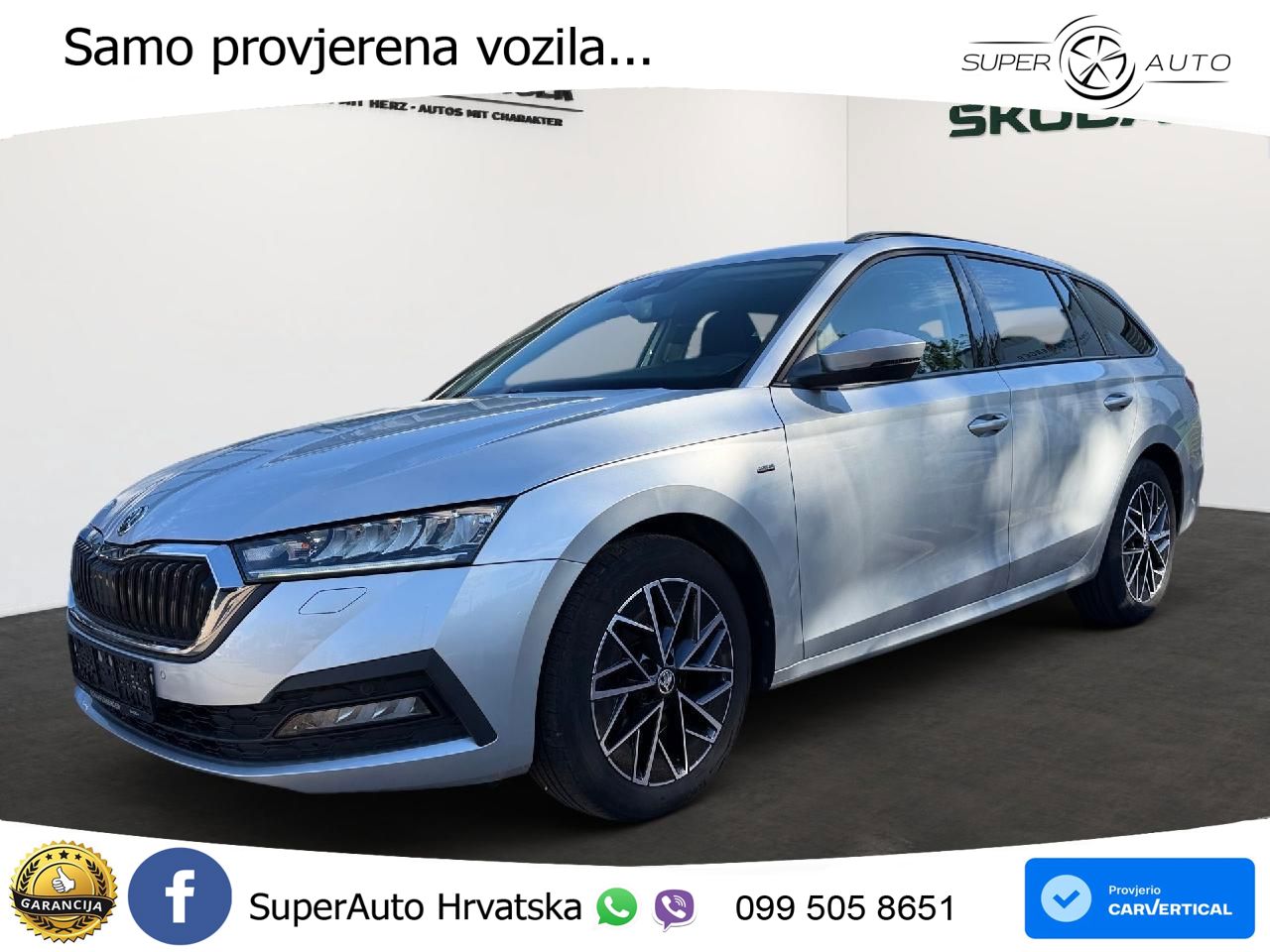 Škoda Octavia Combi 2.0 TDI (150 KS) 4x4 DSG LED+GR SJED+ACC