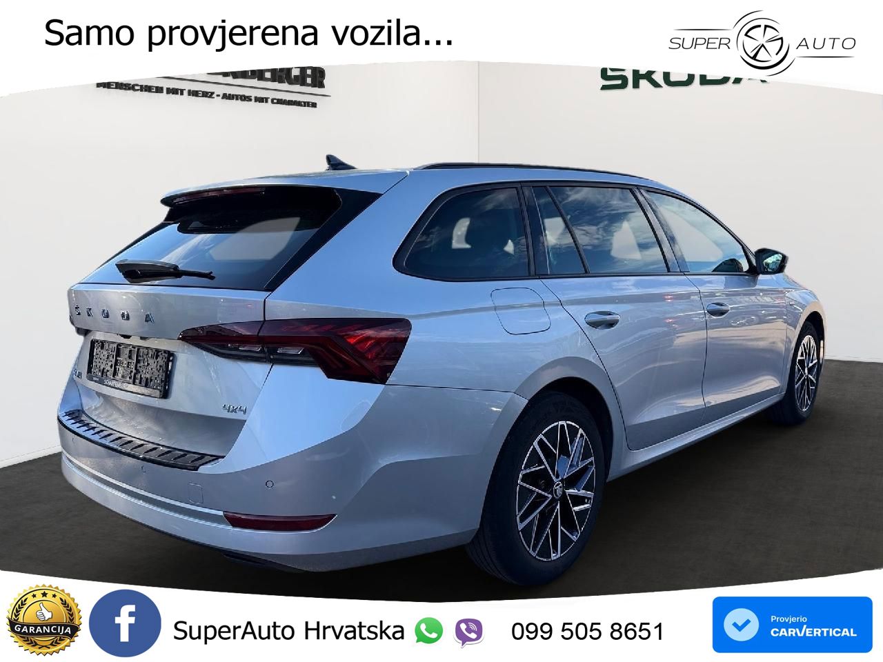 Škoda Octavia Combi 2.0 TDI (150 KS) 4x4 DSG LED+GR SJED+ACC