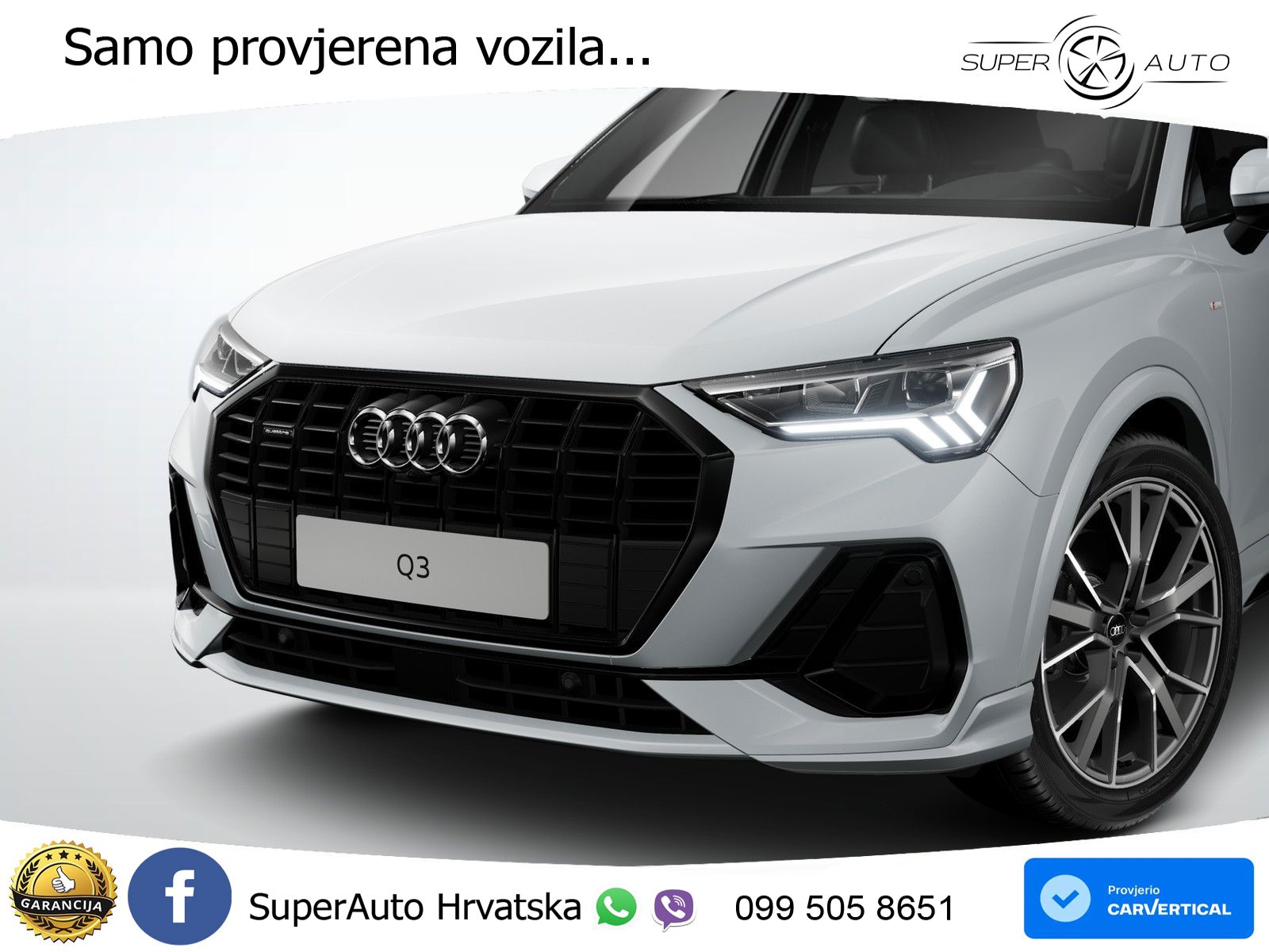 Audi Q3 40 TFSI (190 KS) quattro S tronic S line LED+GR SJED+ACC
