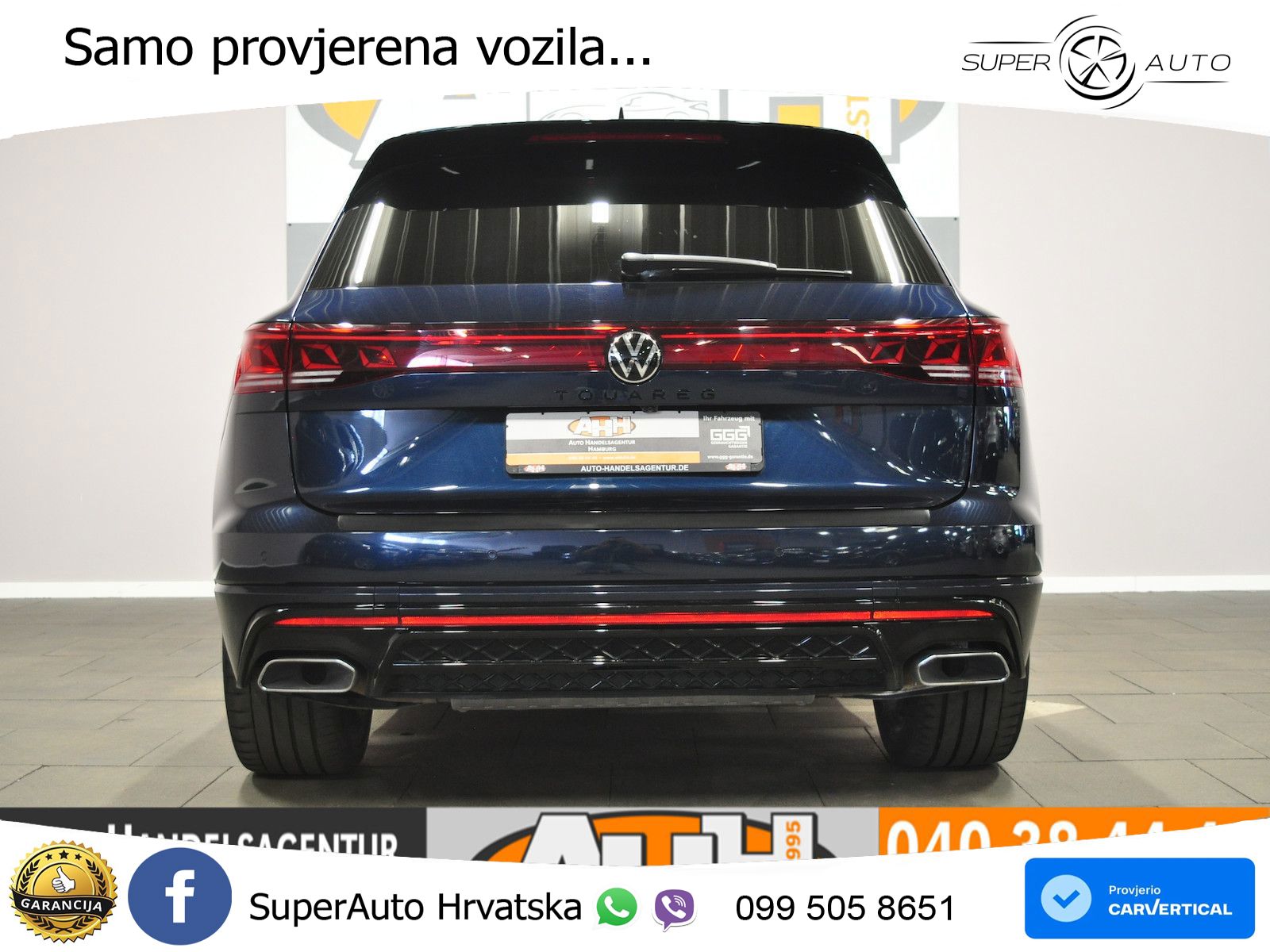 Volkswagen Touareg 3.0 V6 TDI (286 KS) 4MOTION Tiptronic R-Line ZRAČNI+ACC+GR SJED+KAM+PANO