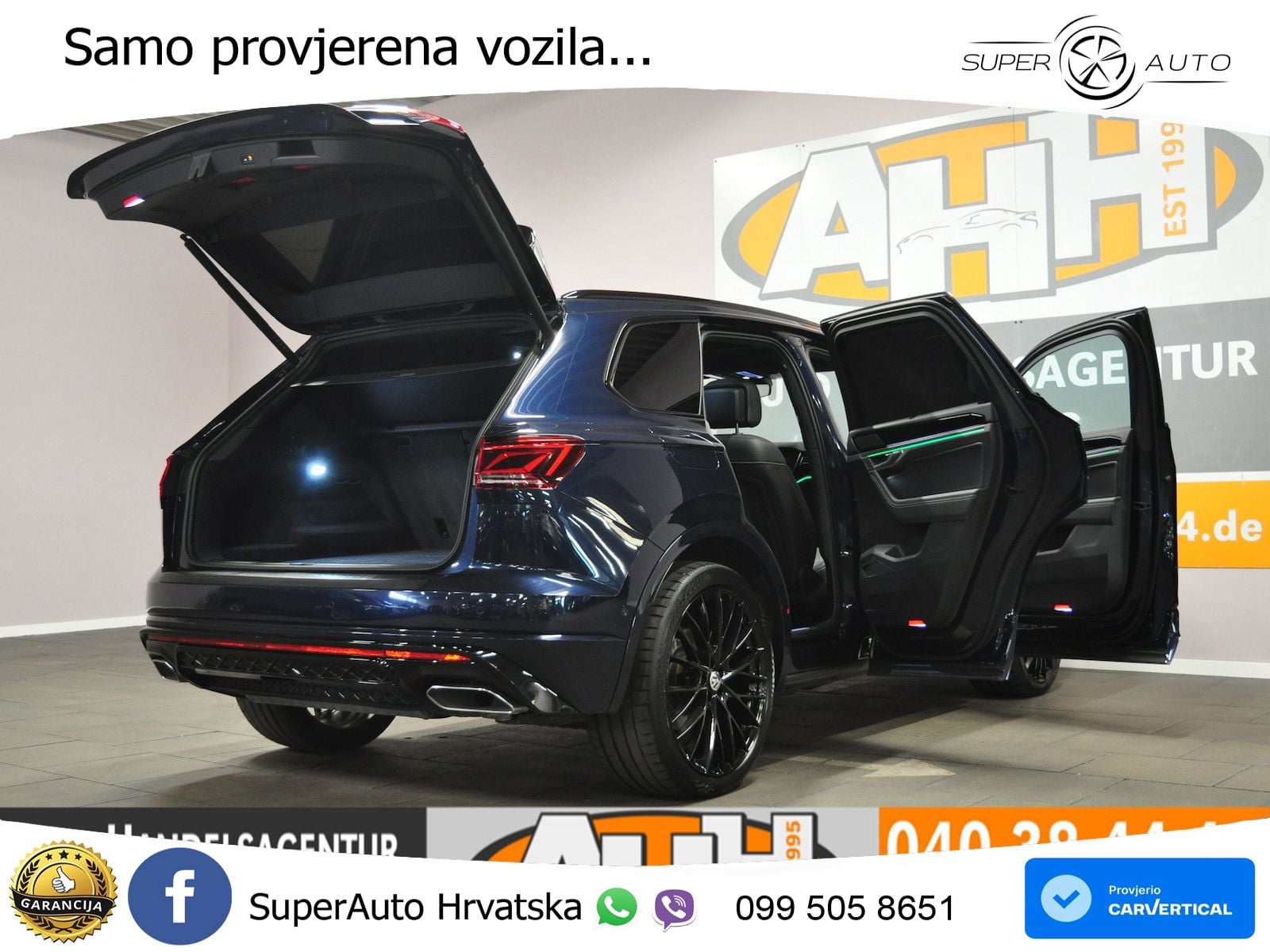 Volkswagen Touareg 3.0 V6 TDI (286 KS) 4MOTION Tiptronic R-Line ZRAČNI+ACC+GR SJED+KAM+PANO