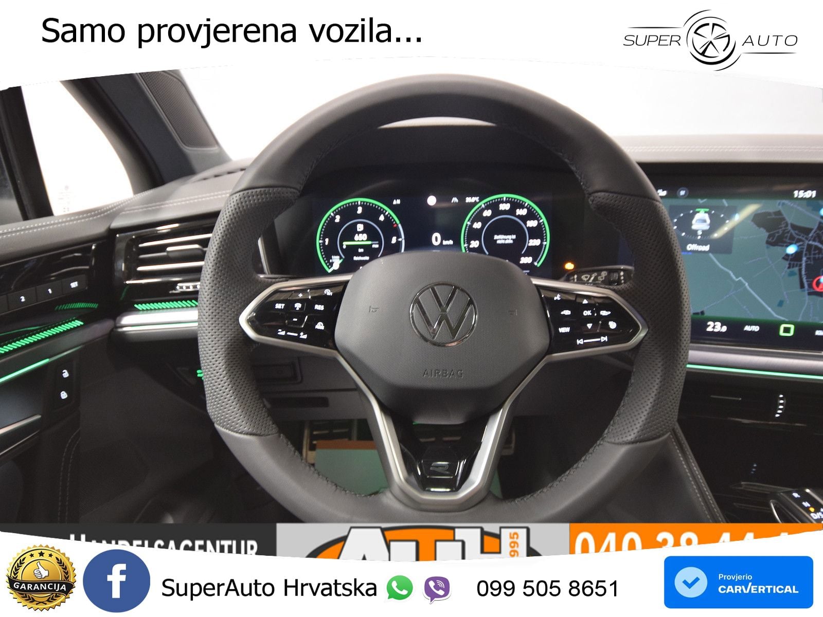 Volkswagen Touareg 3.0 V6 TDI (286 KS) 4MOTION Tiptronic R-Line ZRAČNI+ACC+GR SJED+KAM+PANO