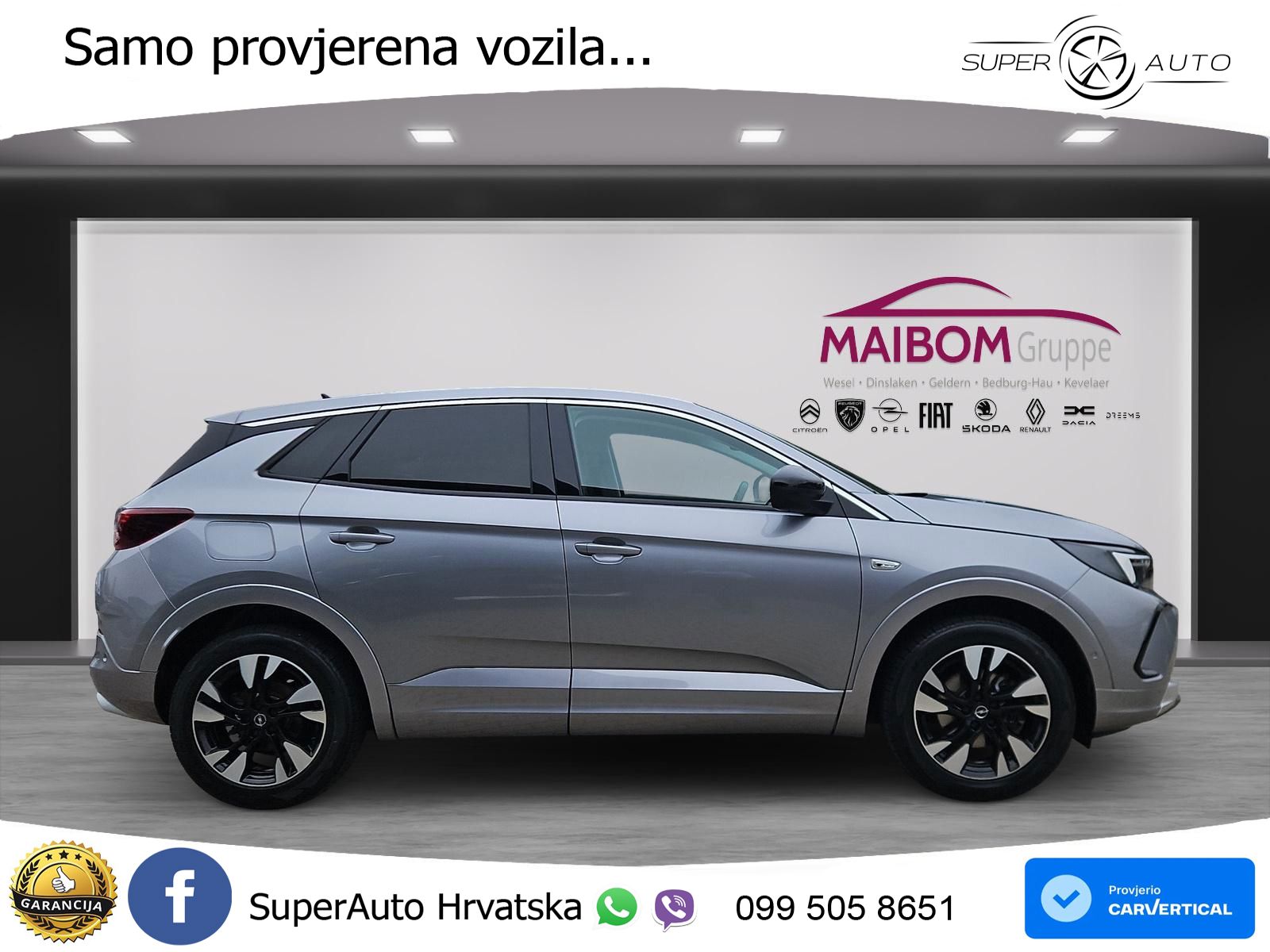Opel Grandland 1.2i Turbo (130 KS) Automatic Elegance LED+GR SJED+ACC