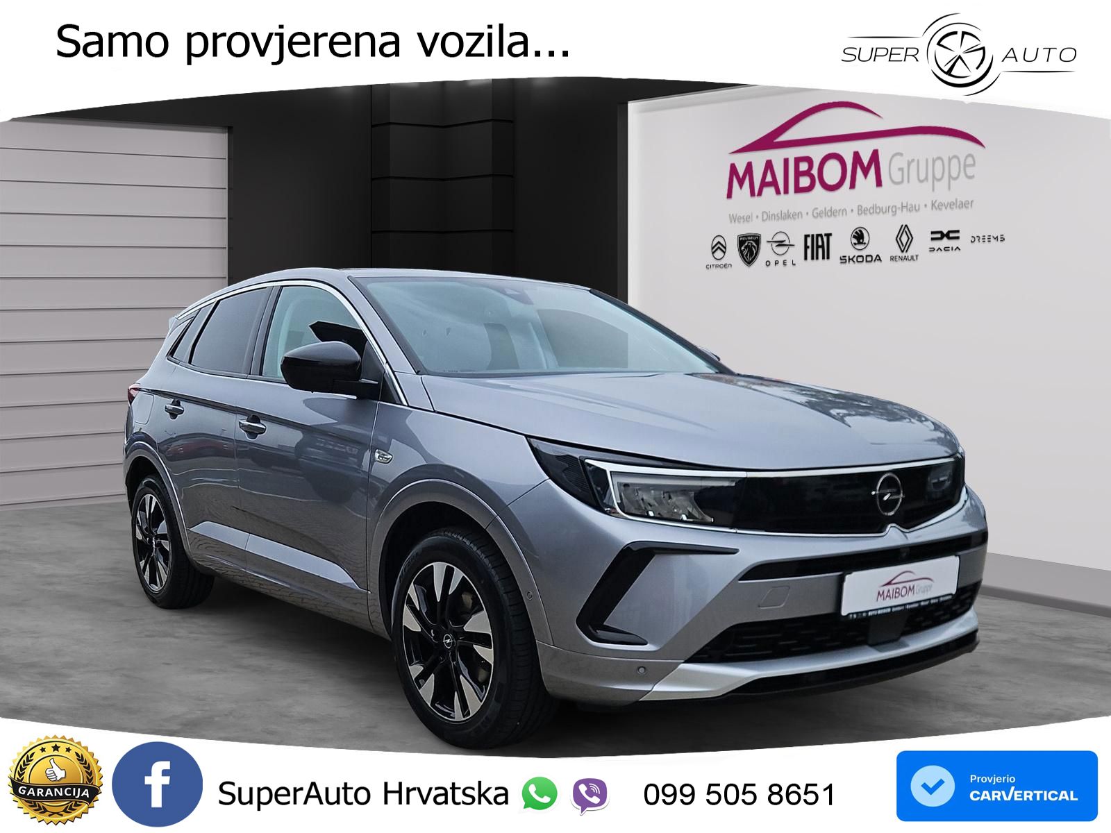Opel Grandland 1.2i Turbo (130 KS) Automatic Elegance LED+GR SJED+ACC