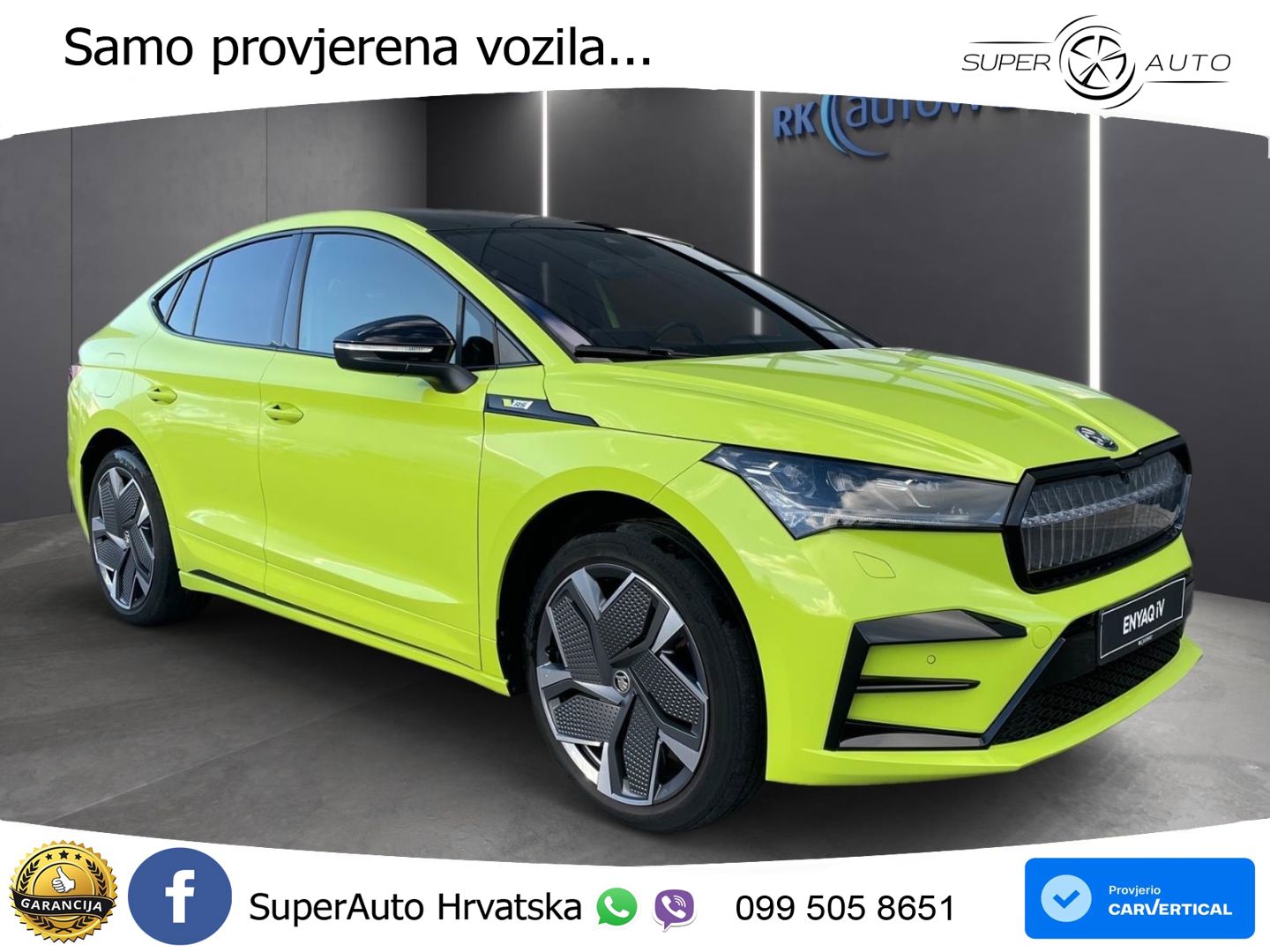 Škoda Enyaq Coupe iV RS 82 kWh (299 KS) AWD MATRIX+GR SJED+KAM
