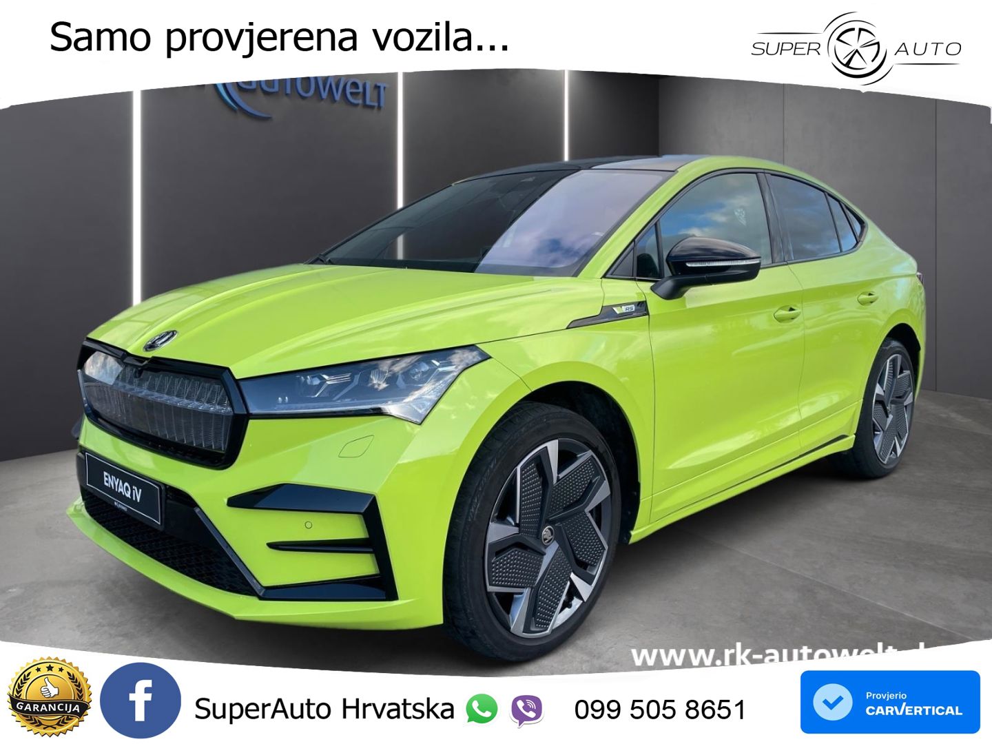 Škoda Enyaq Coupe iV RS 82 kWh (299 KS) AWD MATRIX+GR SJED+KAM