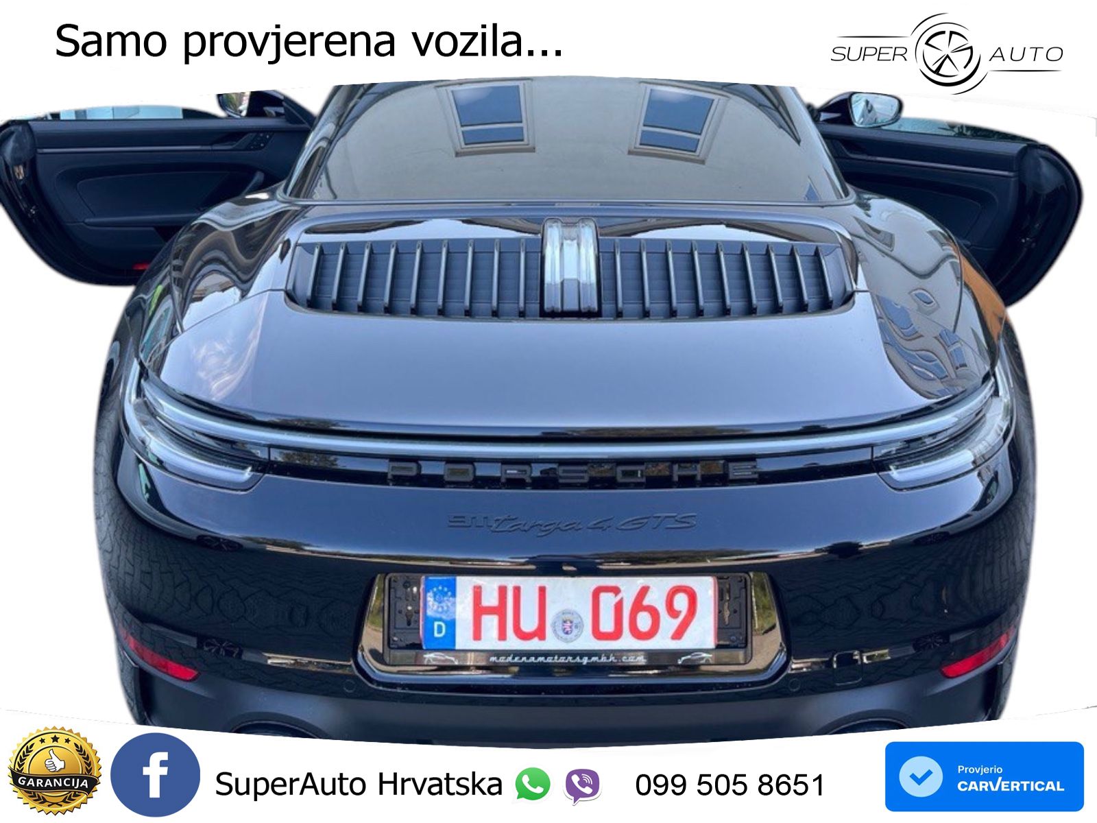 Porsche 911 Targa 4 GTS 3.0 (480 KS) PDK ZRAČNI+ACC+GR SJED+360