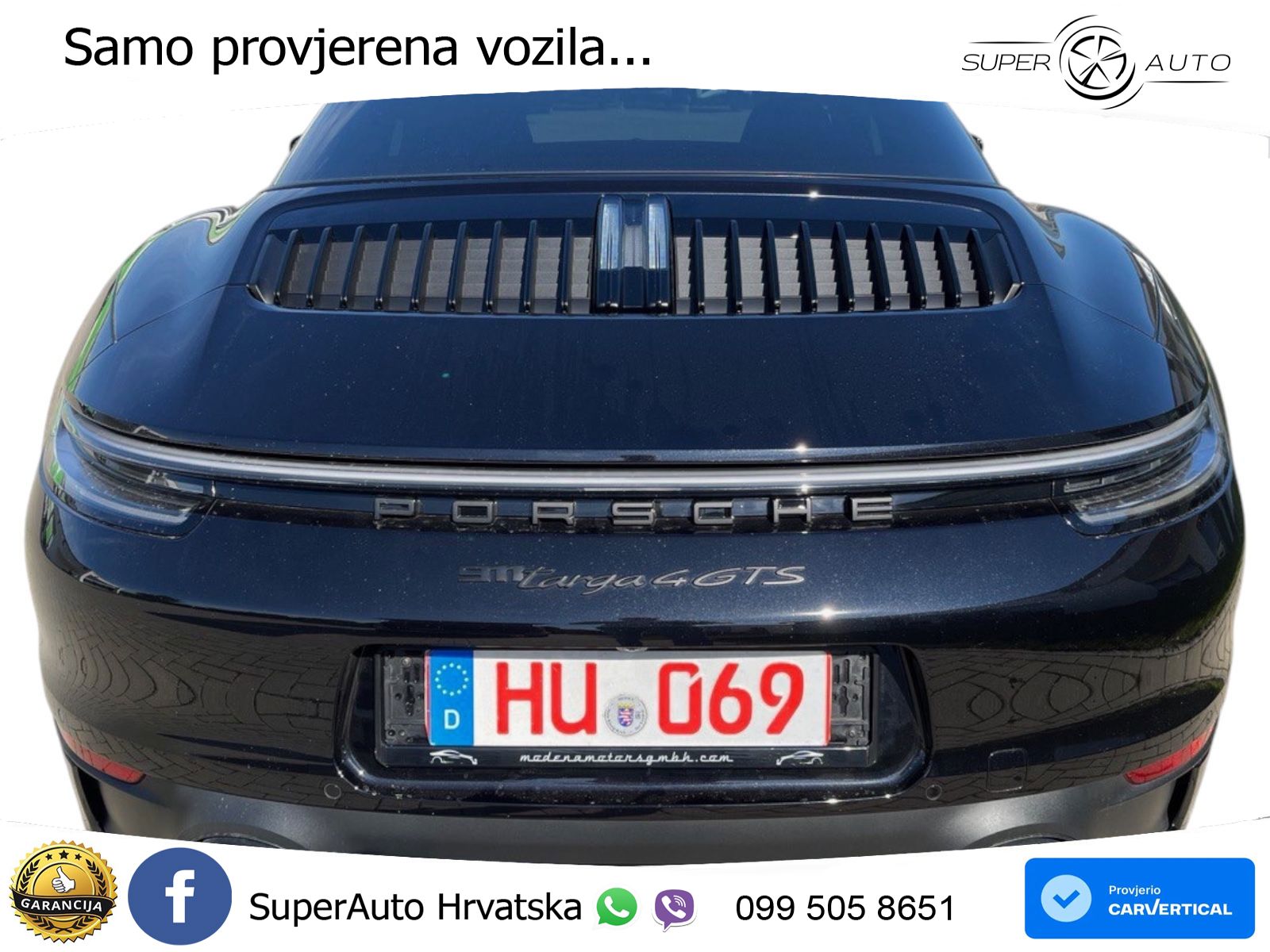 Porsche 911 Targa 4 GTS 3.0 (480 KS) PDK ZRAČNI+ACC+GR SJED+360