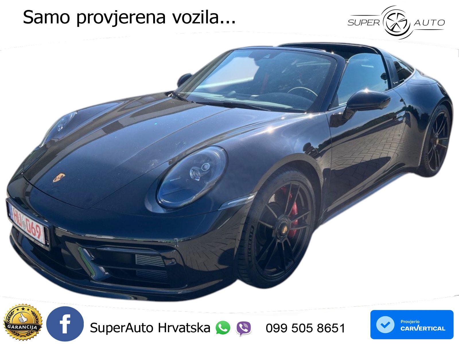 Porsche 911 Targa 4 GTS 3.0 (480 KS) PDK ZRAČNI+ACC+GR SJED+360