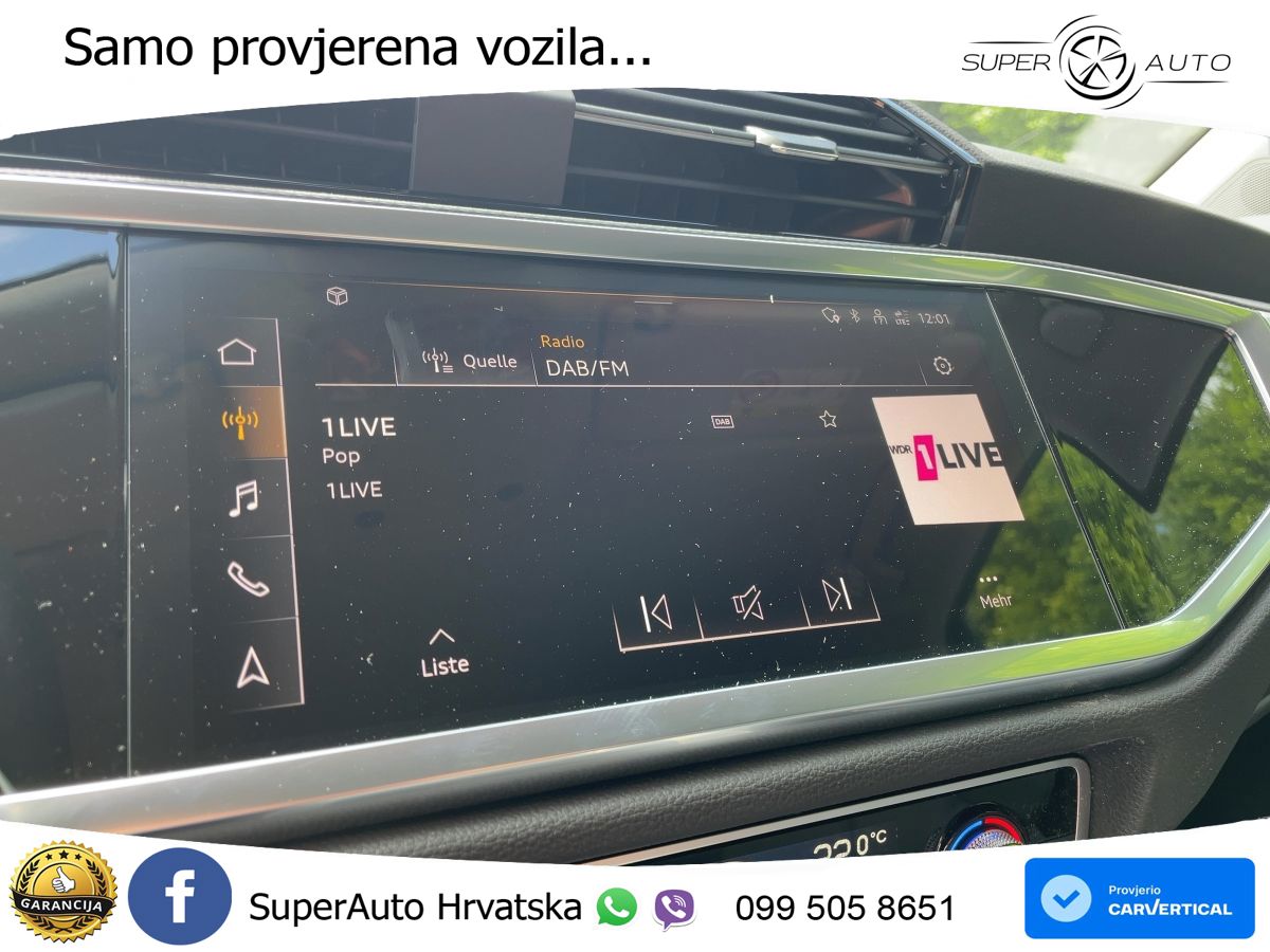 Audi Q3 1.5 TFSI (150 KS) S tronic advanced LED+GR SJED+ACC
