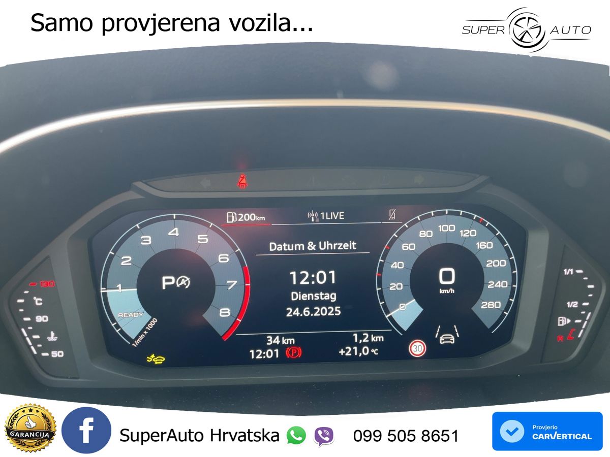 Audi Q3 1.5 TFSI (150 KS) S tronic advanced LED+GR SJED+ACC
