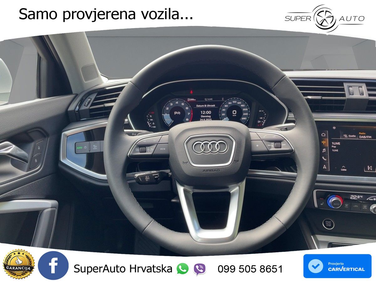 Audi Q3 1.5 TFSI (150 KS) S tronic advanced LED+GR SJED+ACC