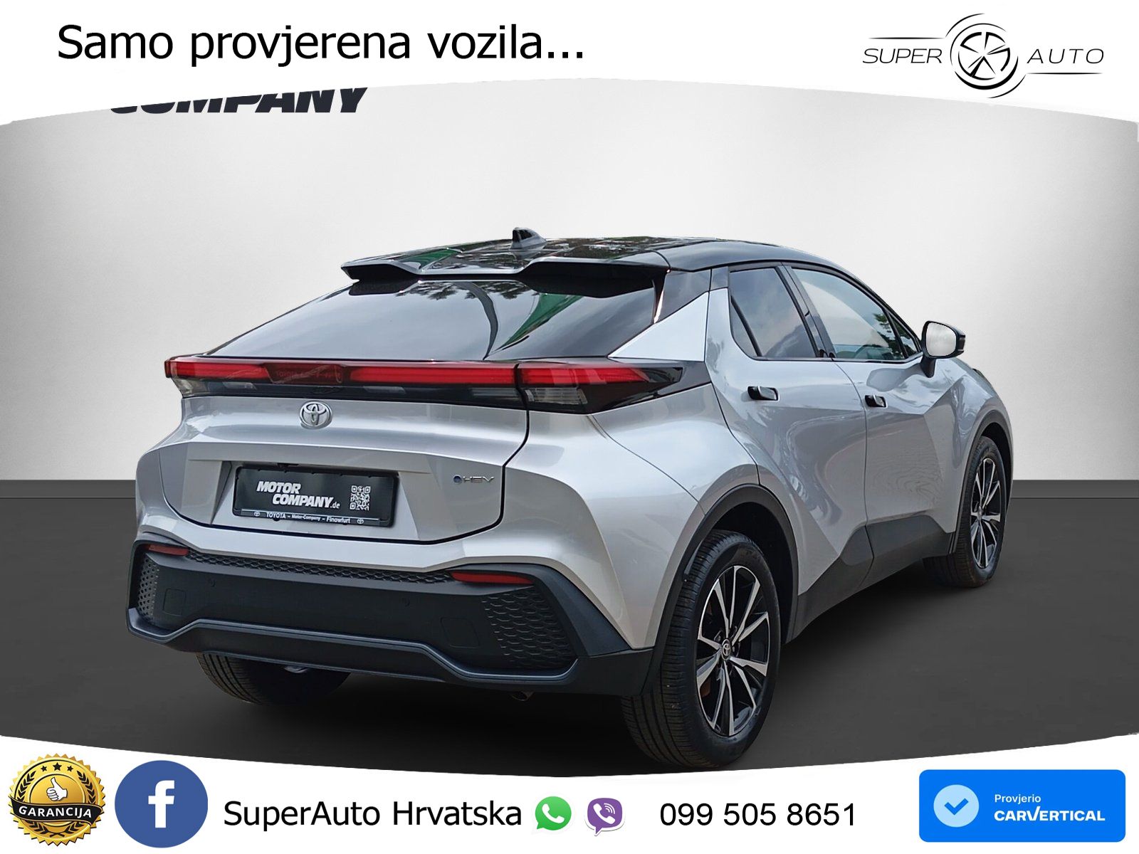 Toyota C-HR 1.8 (140 KS) Hybrid e-CVT Teamplayer LED+GR SJED+ACC