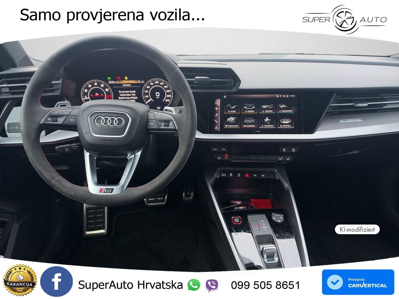 Audi RS3 Sedan 2.5 TFSI (400 KS) quattro S tronic MATRIX+GR SJED+KAM