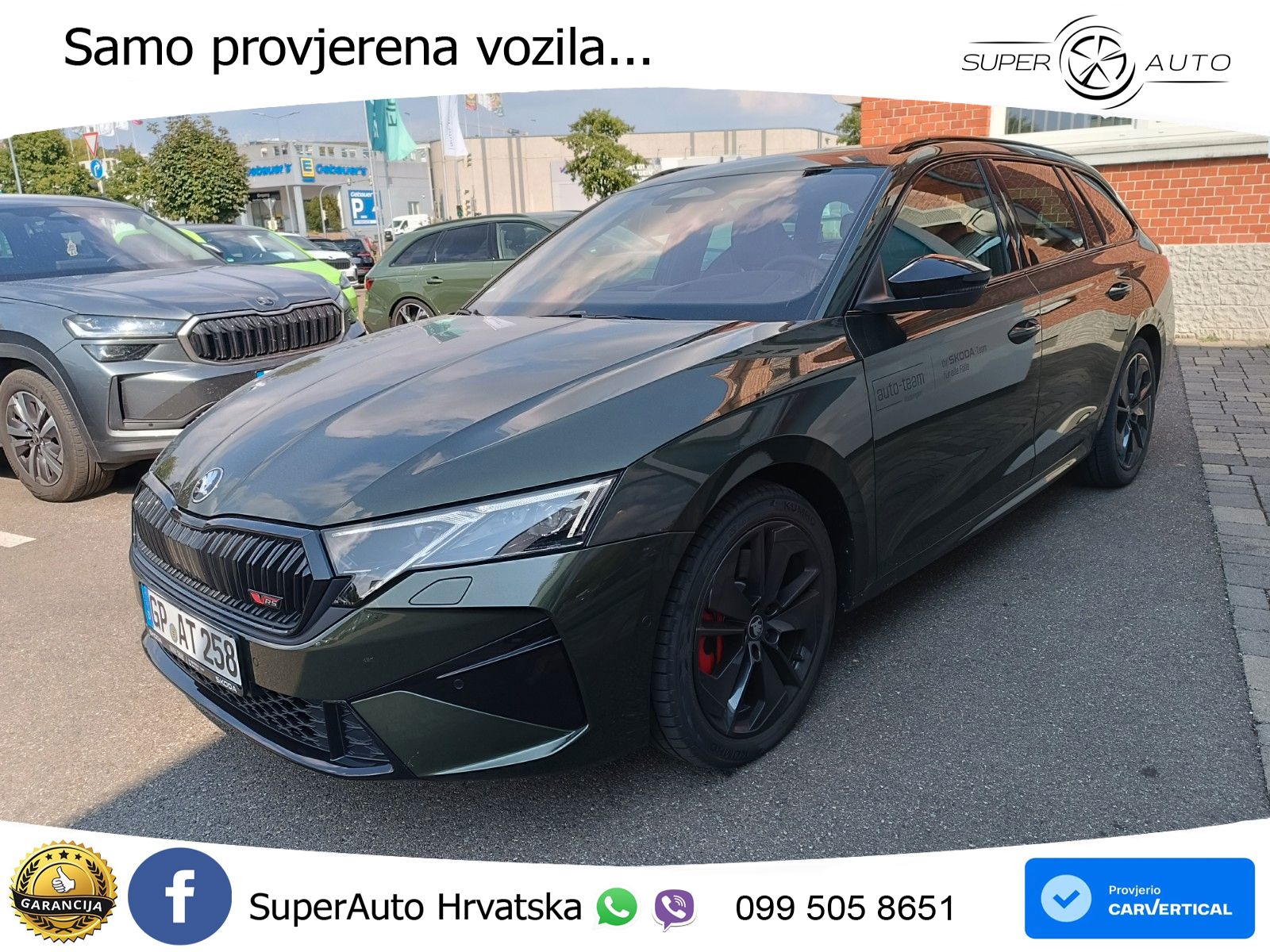 Škoda Octavia Combi RS 2.0 TSI (265 KS) DSG LED+GR SJED+ACC