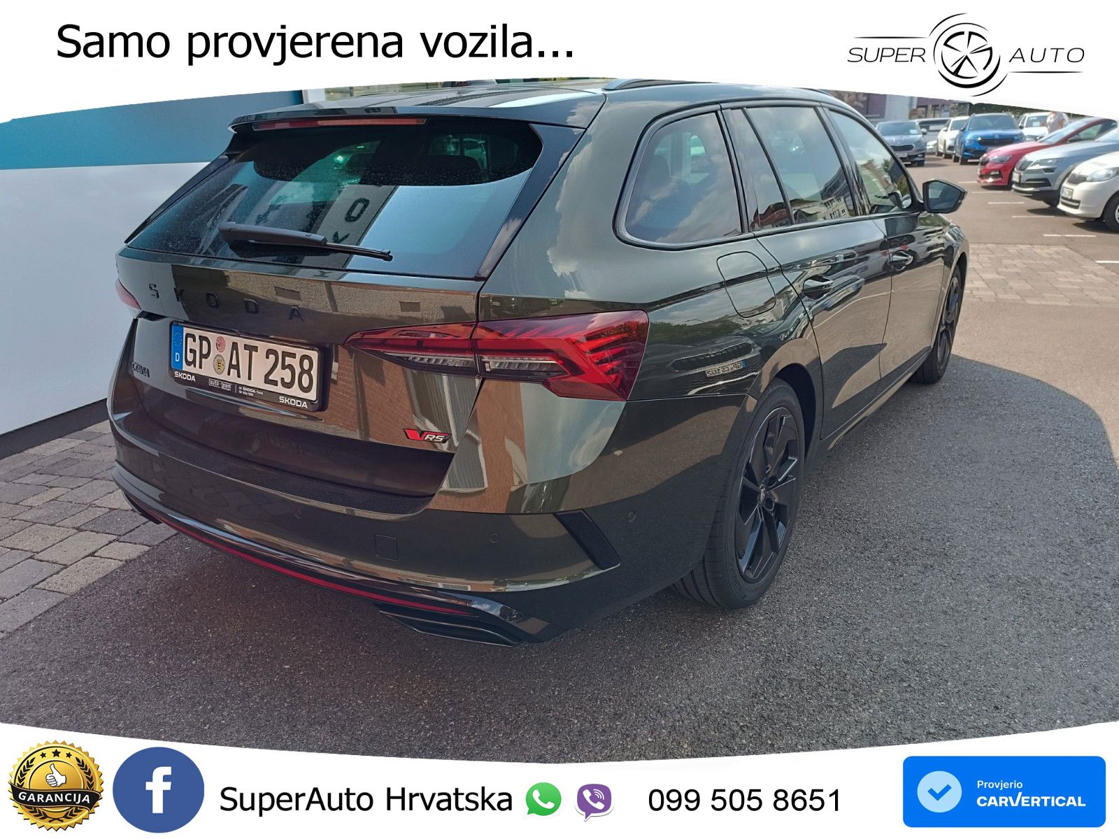 Škoda Octavia Combi RS 2.0 TSI (265 KS) DSG LED+GR SJED+ACC