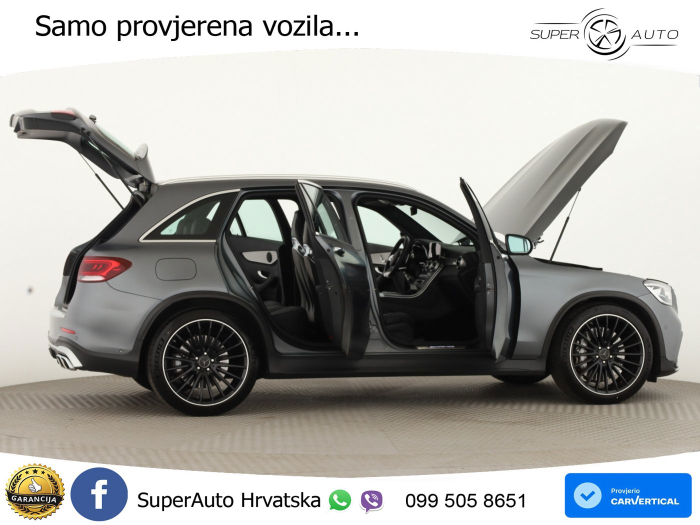 Mercedes AMG GLC 63 V8 (476 KS) 4MATIC+ MCT ACC+HEAD+GR SJED+360+PANO