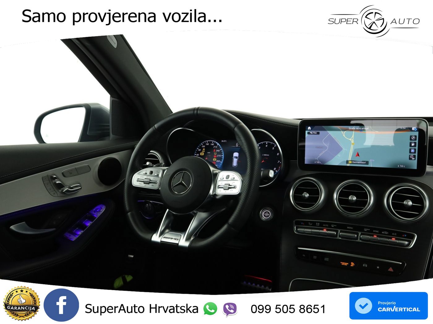 Mercedes AMG GLC 63 V8 (476 KS) 4MATIC+ MCT ACC+HEAD+GR SJED+360+PANO
