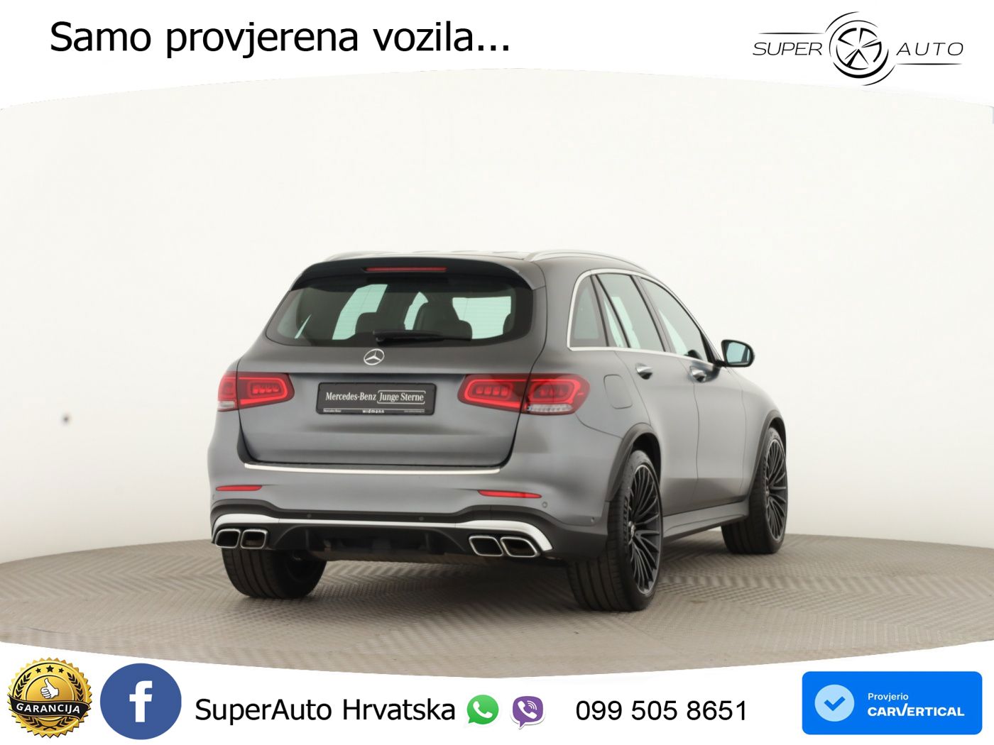 Mercedes AMG GLC 63 V8 (476 KS) 4MATIC+ MCT ACC+HEAD+GR SJED+360+PANO