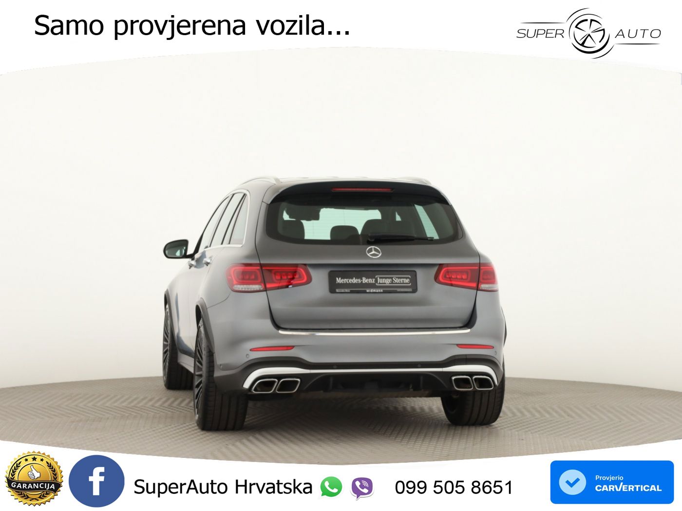 Mercedes AMG GLC 63 V8 (476 KS) 4MATIC+ MCT ACC+HEAD+GR SJED+360+PANO