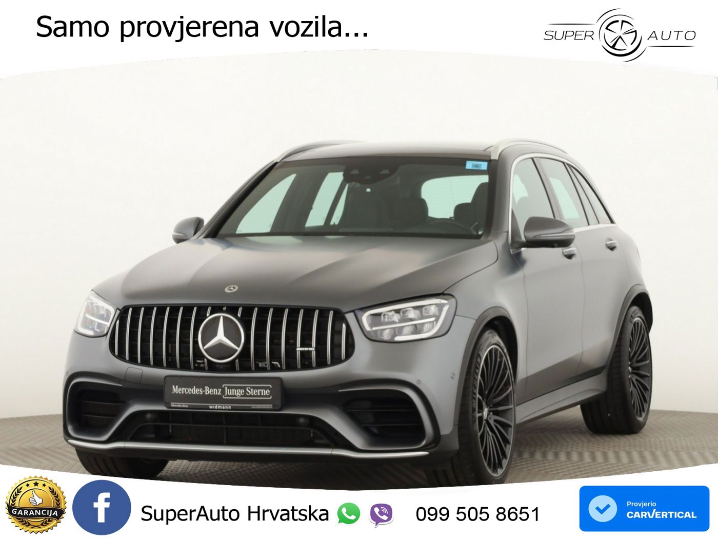 Mercedes AMG GLC 63 V8 (476 KS) 4MATIC+ MCT ACC+HEAD+GR SJED+360+PANO