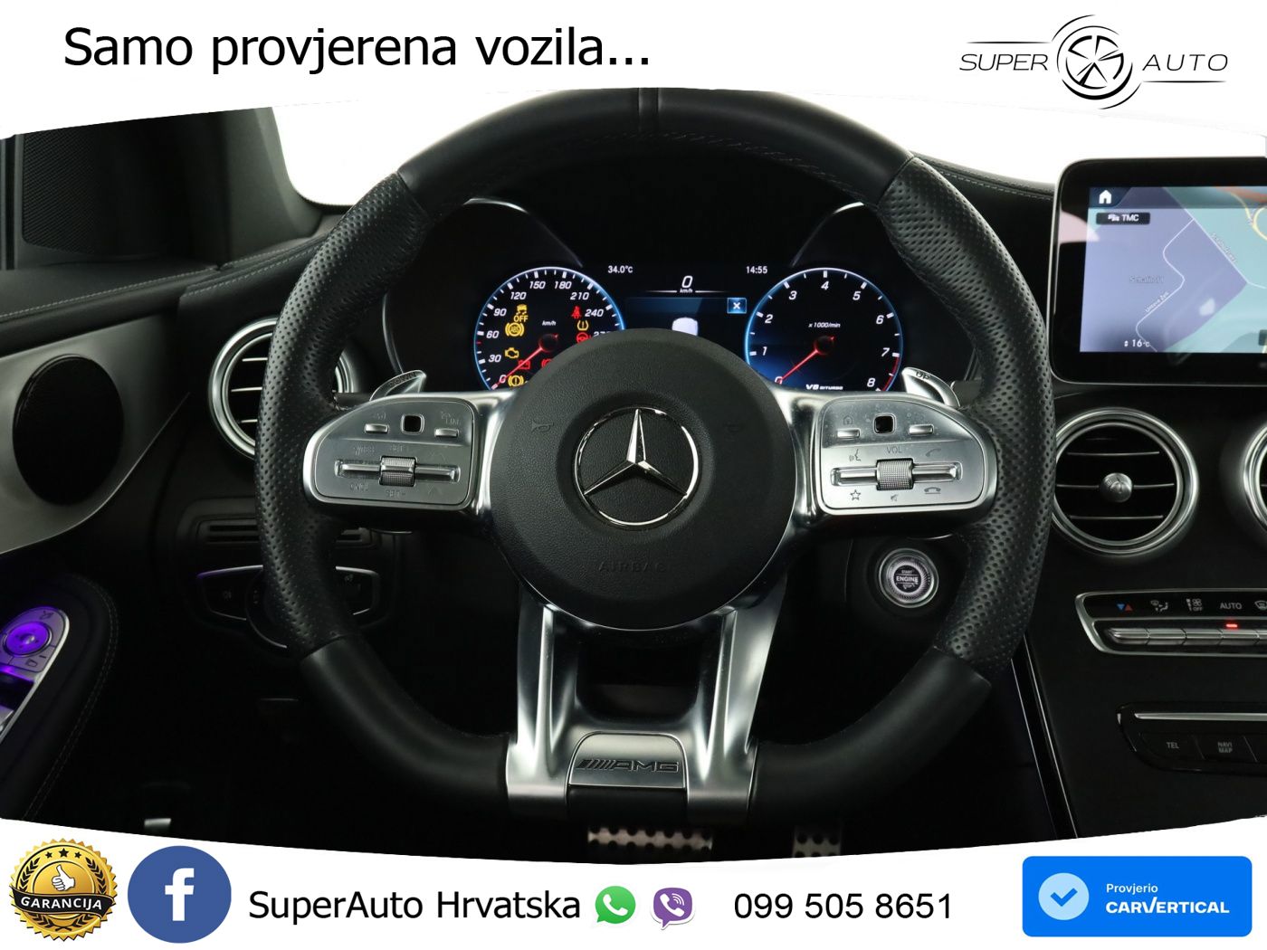 Mercedes AMG GLC 63 V8 (476 KS) 4MATIC+ MCT ACC+HEAD+GR SJED+360+PANO