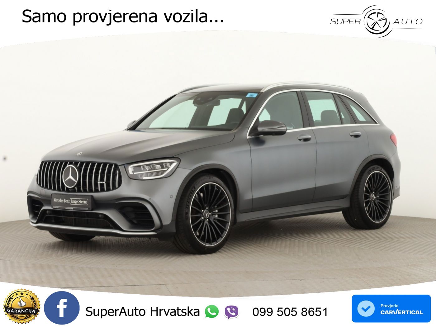 Mercedes AMG GLC 63 V8 (476 KS) 4MATIC+ MCT ACC+HEAD+GR SJED+360+PANO