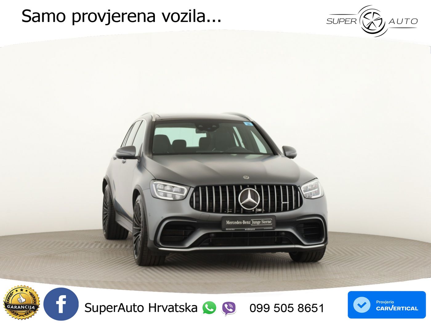 Mercedes AMG GLC 63 V8 (476 KS) 4MATIC+ MCT ACC+HEAD+GR SJED+360+PANO