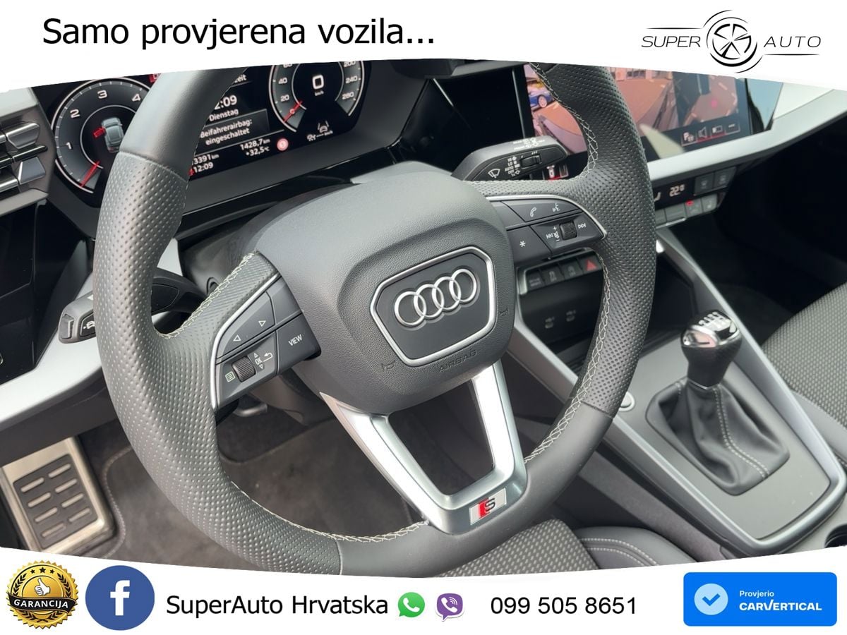 Audi A3 30 TDI (116 KS) S line LED+GR SJED+ACC