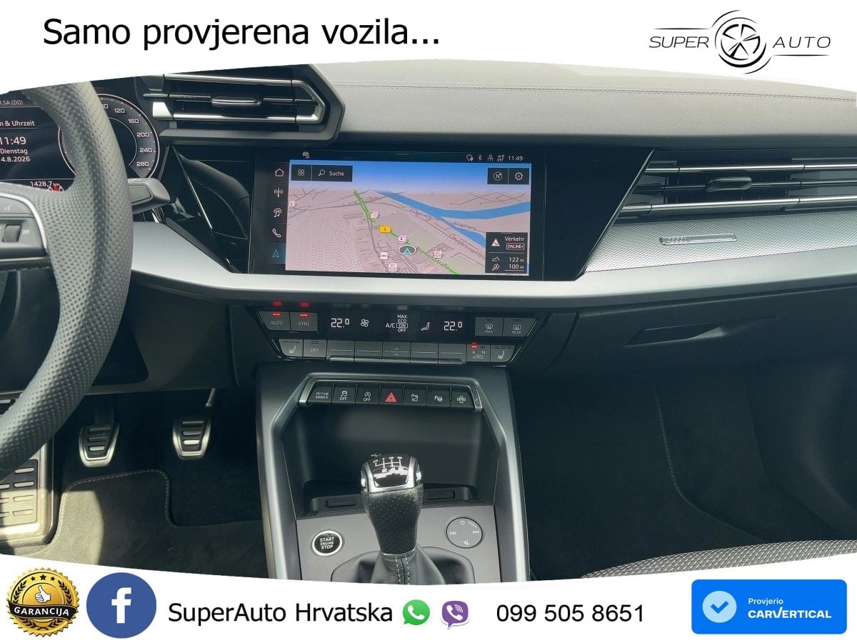 Audi A3 30 TDI (116 KS) S line LED+GR SJED+ACC