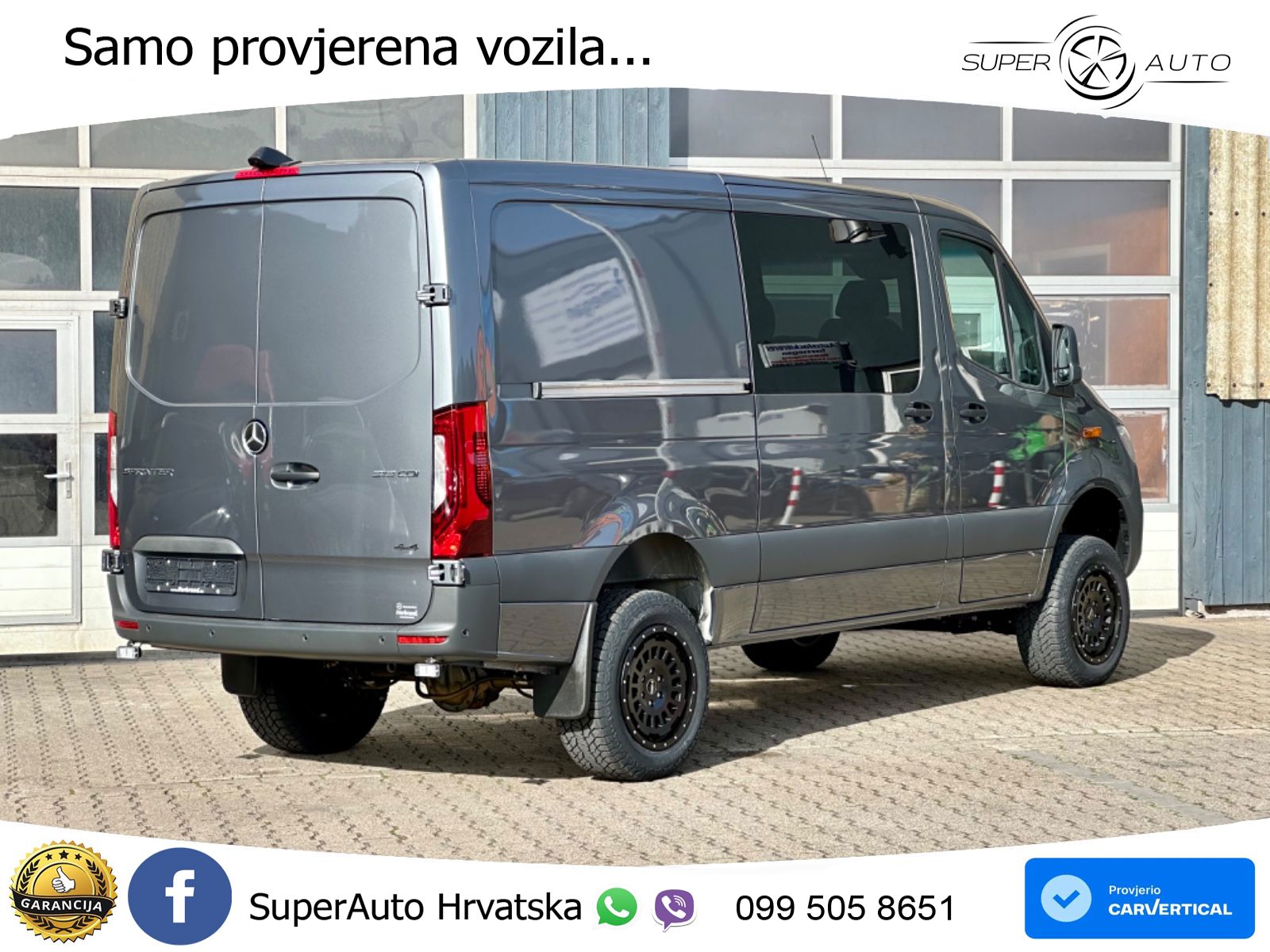 Mercedes-Benz Sprinter 319 CDI/AWD 4x4/Mixto-5 Sitze/LED/Navi 190 KS