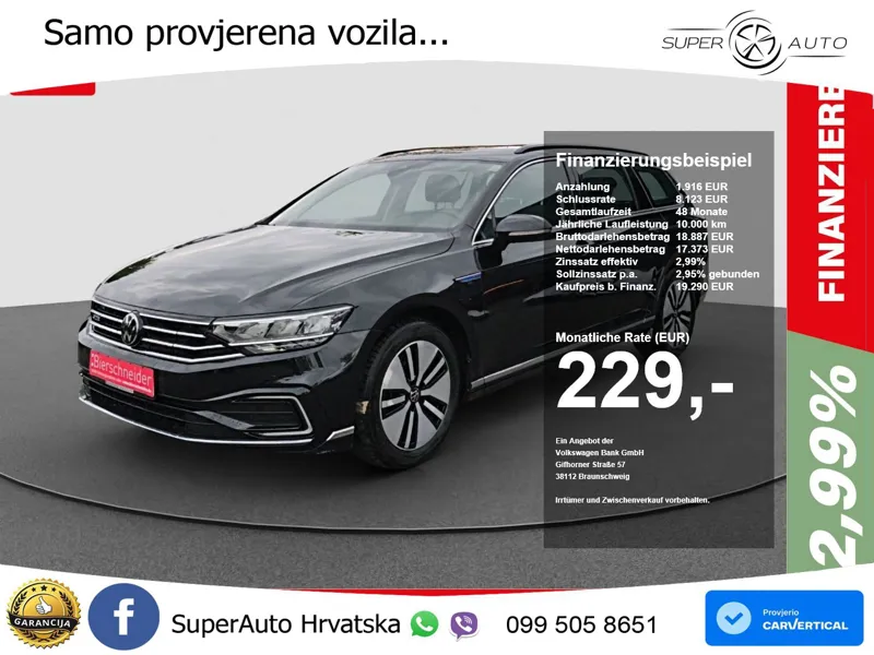 Volkswagen Passat Variant GTE 1.4 TSI (218 KS) DSG LED+GR SJED+ACC